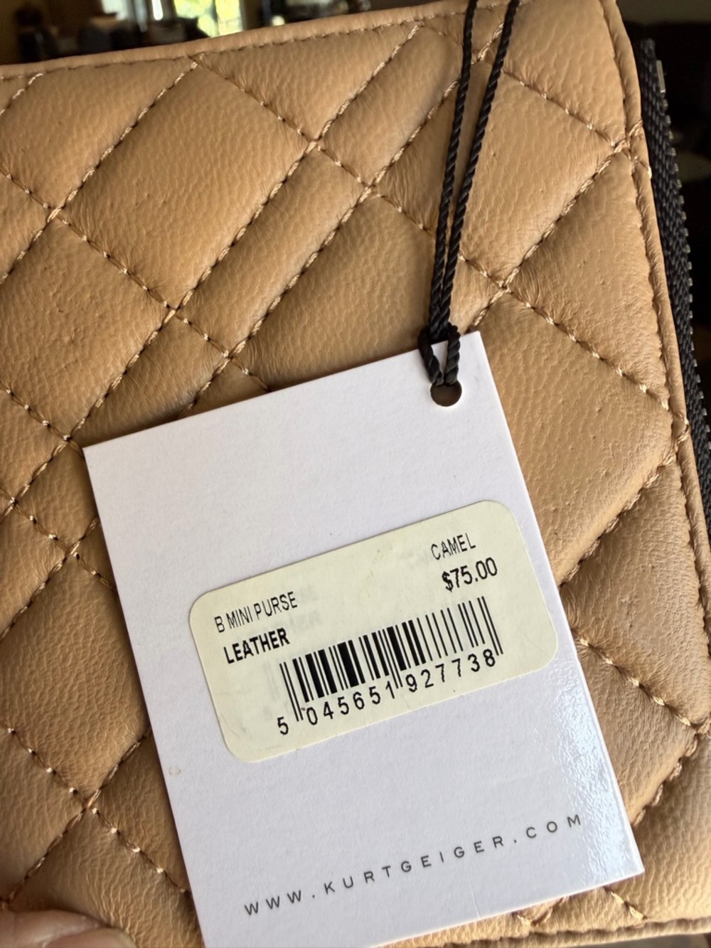 Kurt Geiger Diamond Quilted Leather Bifold Wallet - NWT - Picture 7 of 7